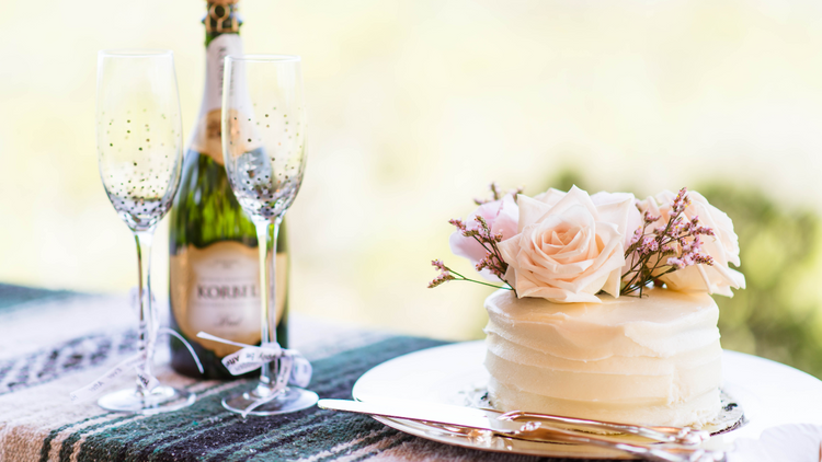 Cheers to Forever: Champagne & Cake Celebration for 2